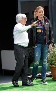 Carmen Jordá met Bernie Ecclestone / 2014
