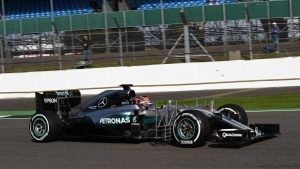 Esteban Ocon (FRA) Mercedes-Benz F1 W07 Hybrid with aero sensors at Formula One Testing, Day Two, Silverstone, England, Wednesday 13 July 2016. © Sutton Images