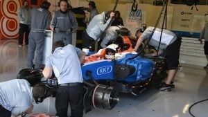 Jordan King (GBR) Manor Racing MRT05 at Formula One Testing, Day Two, Silverstone, England, Wednesday 13 July 2016. © Sutton Images