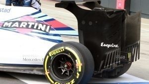 Williams FW38 rear wing at Formula One Testing, Day Two, Silverstone, England, Wednesday 13 July 2016. © Sutton Images